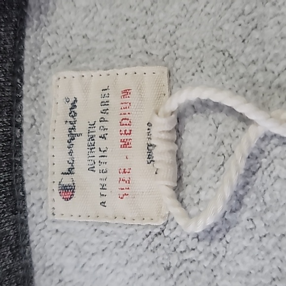 CHAMPION MEDIUM GREY COMFY COZY ATHLETIC APPAREL CREWNECK PULLOVER SWEATSHIRT - Picture 7 of 16